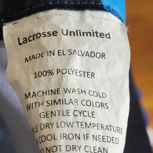 Lacrosse Unlimited Mens USA Number 1 Lacrosse Shorts Medium Patriotic‎ 4th July - Picture 9 of 9